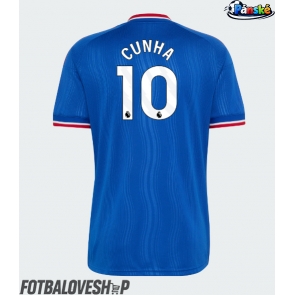 Manchester United Matheus Cunha #10 Venkovní Dres 2026-27 Krátký Rukáv