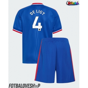 Manchester United Matthijs de Ligt #4 Dětské Venkovní Dres 2026-27 Krátký Rukáv (+ trenýrky)