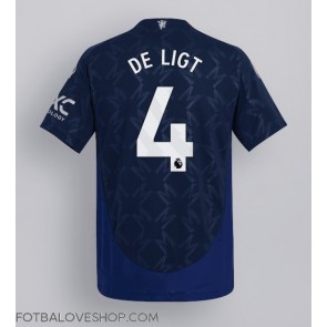 Manchester United Matthijs de Ligt #4 Venkovní Dres 2024-25 Krátký Rukáv