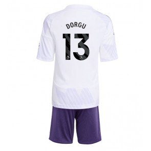 Manchester United Patrick Dorgu #13 Dětské Venkovní Dres 2025-26 Krátký Rukáv (+ trenýrky)