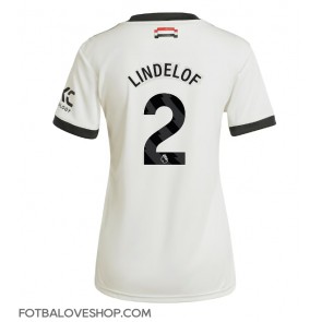 Manchester United Victor Lindelof #2 Dámské Alternativní Dres 2024-25 Krátký Rukáv