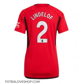 Manchester United Victor Lindelof #2 Dámské Domácí Dres 2023-24 Krátký Rukáv