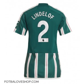 Manchester United Victor Lindelof #2 Dámské Venkovní Dres 2023-24 Krátký Rukáv
