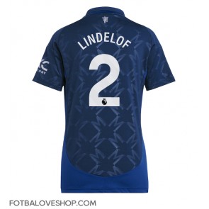 Manchester United Victor Lindelof #2 Dámské Venkovní Dres 2024-25 Krátký Rukáv