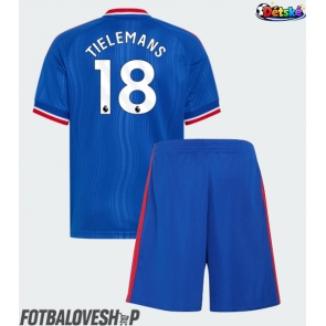 Manchester United Youri Tielemans #18 Dětské Venkovní Dres 2026-27 Krátký Rukáv (+ trenýrky)