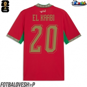 Maroko Ayoub El Kaabi #20 Domácí Dres MS 2026 Krátký Rukáv
