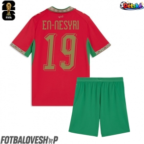 Maroko Youssef En-Nesyri #19 Dětské Domácí Dres MS 2026 Krátký Rukáv (+ trenýrky)