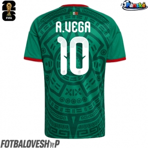 Mexiko Alexis Vega #10 Domácí Dres MS 2026 Krátký Rukáv