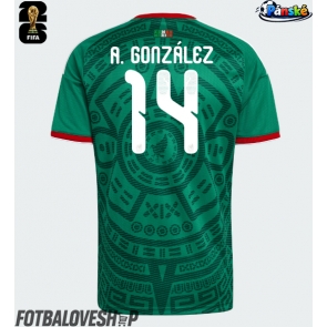 Mexiko Armando Gonzalez #14 Domácí Dres MS 2026 Krátký Rukáv