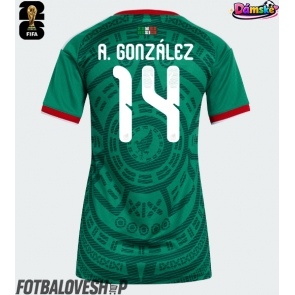 Mexiko Armando Gonzalez #14 Dámské Domácí Dres MS 2026 Krátký Rukáv