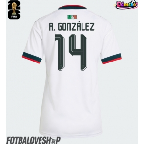 Mexiko Armando Gonzalez #14 Dámské Venkovní Dres MS 2026 Krátký Rukáv