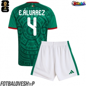 Mexiko Edson Alvarez #4 Dětské Domácí Dres MS 2026 Krátký Rukáv (+ trenýrky)