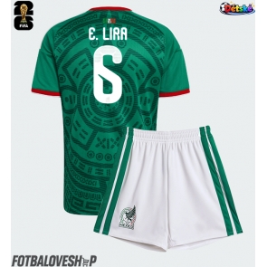 Mexiko Erik Lira #6 Dětské Domácí Dres MS 2026 Krátký Rukáv (+ trenýrky)