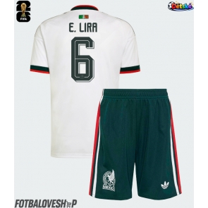 Mexiko Erik Lira #6 Dětské Venkovní Dres MS 2026 Krátký Rukáv (+ trenýrky)