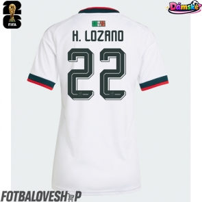 Mexiko Hirving Lozano #22 Dámské Venkovní Dres MS 2026 Krátký Rukáv