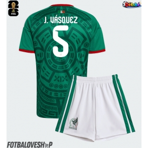 Mexiko Johan Vasquez #5 Dětské Domácí Dres MS 2026 Krátký Rukáv (+ trenýrky)