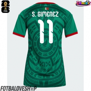 Mexiko Santiago Gimenez #11 Dámské Domácí Dres MS 2026 Krátký Rukáv