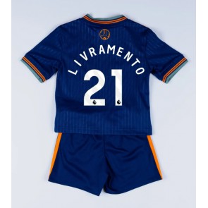 Newcastle United Tino Livramento #21 Dětské Alternativní Dres 2025-26 Krátký Rukáv (+ trenýrky)