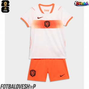 Nizozemsko Dětské Venkovní Dres MS 2026 Krátký Rukáv (+ trenýrky)