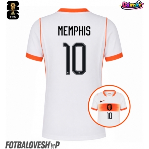 Nizozemsko Memphis Depay #10 Dámské Venkovní Dres MS 2026 Krátký Rukáv