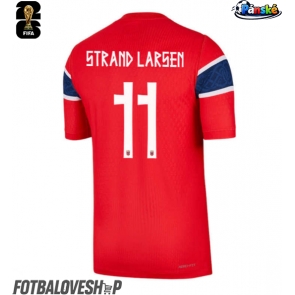 Norsko Jorgen Strand Larsen #11 Domácí Dres MS 2026 Krátký Rukáv