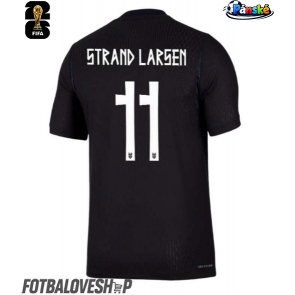 Norsko Jorgen Strand Larsen #11 Venkovní Dres MS 2026 Krátký Rukáv