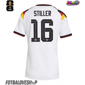 Německo Angelo Stiller #16 Dámské Domácí Dres MS 2026 Krátký Rukáv