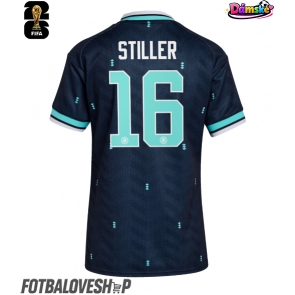 Německo Angelo Stiller #16 Dámské Venkovní Dres MS 2026 Krátký Rukáv