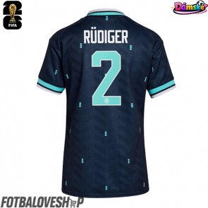 Německo Antonio Rudiger #2 Dámské Venkovní Dres MS 2026 Krátký Rukáv