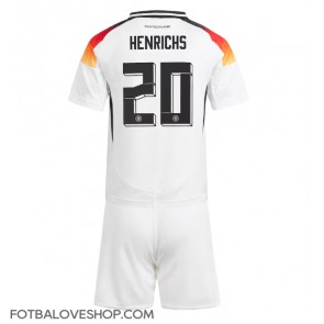 Německo Benjamin Henrichs #20 Dětské Domácí Dres ME 2024 Krátký Rukáv (+ trenýrky)