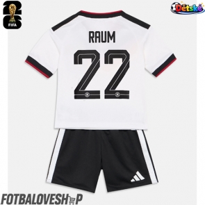 Německo David Raum #22 Dětské Domácí Dres MS 2026 Krátký Rukáv (+ trenýrky)