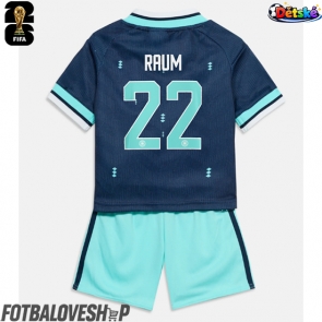 Německo David Raum #22 Dětské Venkovní Dres MS 2026 Krátký Rukáv (+ trenýrky)