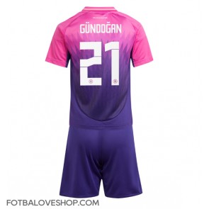 Německo Ilkay Gundogan #21 Dětské Venkovní Dres ME 2024 Krátký Rukáv (+ trenýrky)