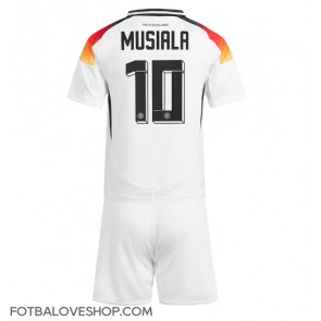 Německo Jamal Musiala #10 Dětské Domácí Dres ME 2024 Krátký Rukáv (+ trenýrky)