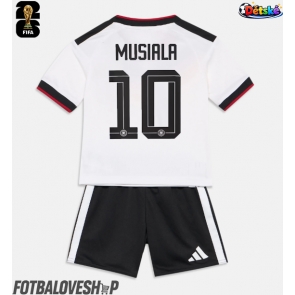 Německo Jamal Musiala #10 Dětské Domácí Dres MS 2026 Krátký Rukáv (+ trenýrky)