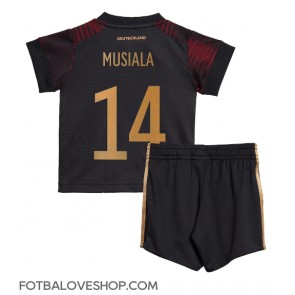 Německo Jamal Musiala #14 Dětské Venkovní Dres MS 2022 Krátký Rukáv (+ trenýrky)