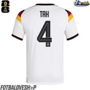 Německo Jonathan Tah #4 Domácí Dres MS 2026 Krátký Rukáv