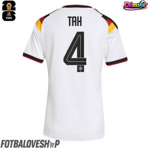 Německo Jonathan Tah #4 Dámské Domácí Dres MS 2026 Krátký Rukáv