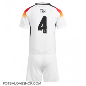 Německo Jonathan Tah #4 Dětské Domácí Dres ME 2024 Krátký Rukáv (+ trenýrky)