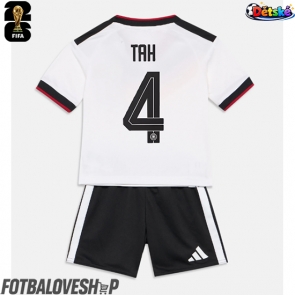 Německo Jonathan Tah #4 Dětské Domácí Dres MS 2026 Krátký Rukáv (+ trenýrky)