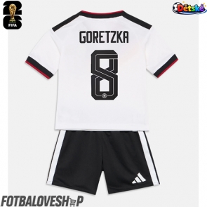 Německo Leon Goretzka #8 Dětské Domácí Dres MS 2026 Krátký Rukáv (+ trenýrky)