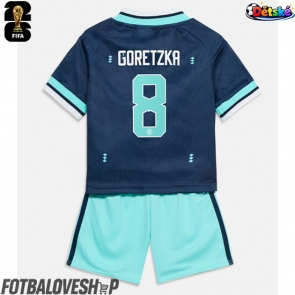 Německo Leon Goretzka #8 Dětské Venkovní Dres MS 2026 Krátký Rukáv (+ trenýrky)