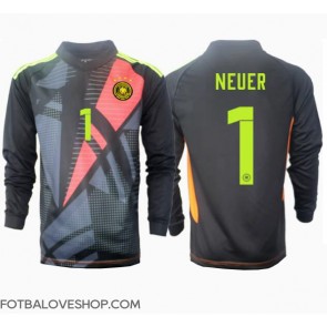 Německo Manuel Neuer #1 Brankářské Domácí Dres ME 2024 Dlouhý Rukáv