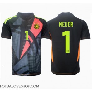 Německo Manuel Neuer #1 Brankářské Domácí Dres ME 2024 Krátký Rukáv