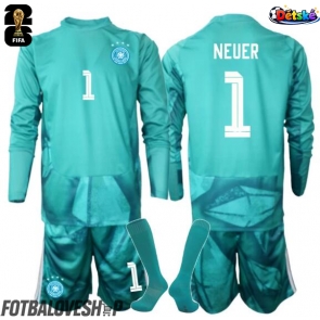 Německo Manuel Neuer #1 Brankářské Dětské Domácí Dres MS 2026 Dlouhý Rukáv (+ trenýrky)
