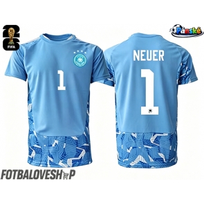 Německo Manuel Neuer #1 Brankářské Venkovní Dres MS 2026 Krátký Rukáv