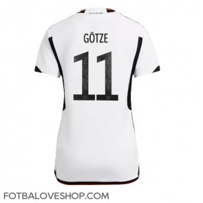 Německo Mario Gotze #11 Dámské Domácí Dres MS 2022 Krátký Rukáv