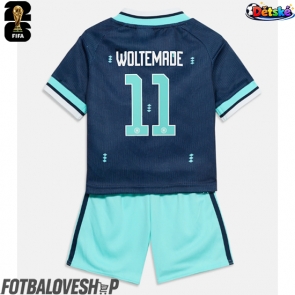 Německo Nick Woltemade #11 Dětské Venkovní Dres MS 2026 Krátký Rukáv (+ trenýrky)