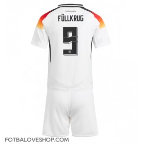 Německo Niclas Fullkrug #9 Dětské Domácí Dres ME 2024 Krátký Rukáv (+ trenýrky)