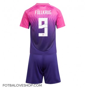 Německo Niclas Fullkrug #9 Dětské Venkovní Dres ME 2024 Krátký Rukáv (+ trenýrky)